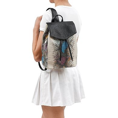 Mellow World Karai Snake Skin Embossed Backpack