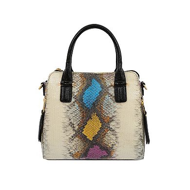 Mellow World Serpico Snake Skin Embossed Satchel Bag