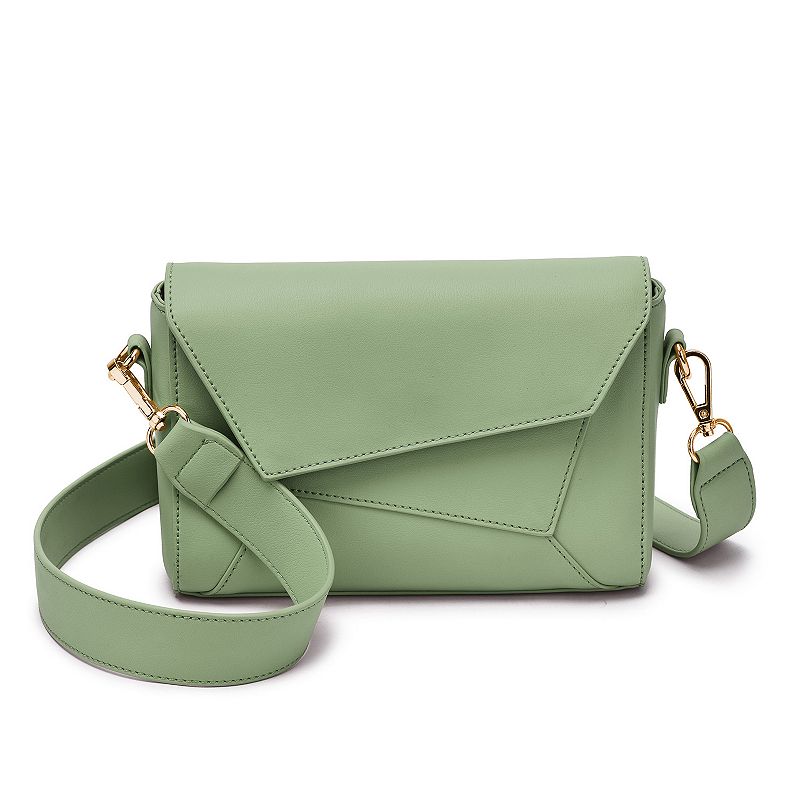Mellow World Sylvie Geometric Flap Crossbody Bag, Green