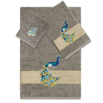 Linum Home Textiles Turkish Cotton Penelope 3 pc Embellished Towel Set