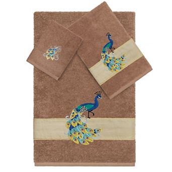 Linum Home Textiles Turkish Cotton Penelope 3 pc Embellished Towel Set