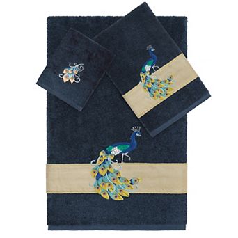 Linum Home Textiles Turkish Cotton Penelope 3 pc Embellished Towel Set