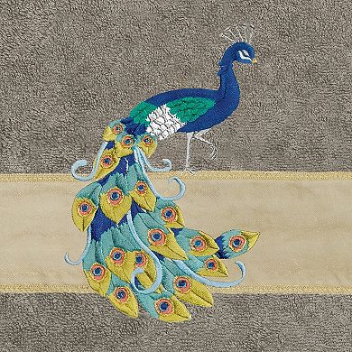 Linum Home Textiles Turkish Cotton Penelope 2-piece Embellished Bath Towel Set