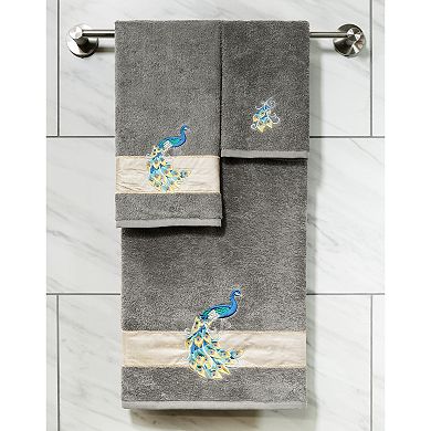 Linum Home Textiles Turkish Cotton Penelope 2-piece Embellished Bath Towel Set