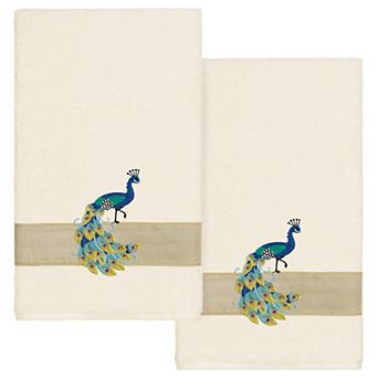 Linum Home Textiles Turkish Cotton Penelope 2 pc Embellished Bath Towel Set