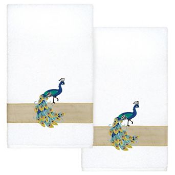 Linum Home Textiles Turkish Cotton Penelope 2 pc Embellished Bath Towel Set