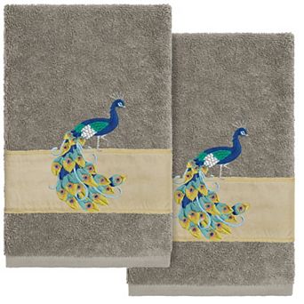 Linum Home Textiles Turkish Cotton Penelope 2 pc Embellished Hand Towel Set