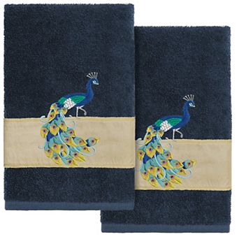 Linum Home Textiles Turkish Cotton Penelope 2 pc Embellished Hand Towel Set