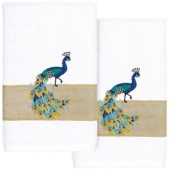 Linum Home Textiles Turkish Cotton Penelope 2 pc Embellished Hand Towel Set