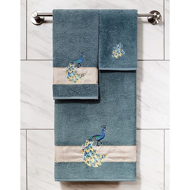 Linum Home Textiles Turkish Cotton Penelope 2-piece Embellished Washcloth Set