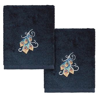 Linum Home Textiles Turkish Cotton Penelope 2 pc Embellished Washcloth Set