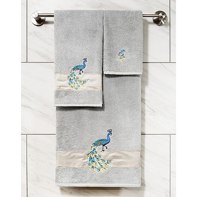 Linum Home Textiles Turkish Cotton Penelope 4-piece Embellished Towel Set