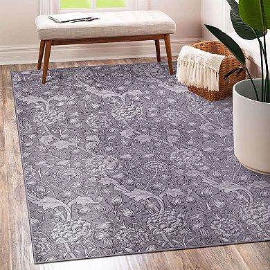 My Magic Carpet Kalini Floral Woodland Area Rug