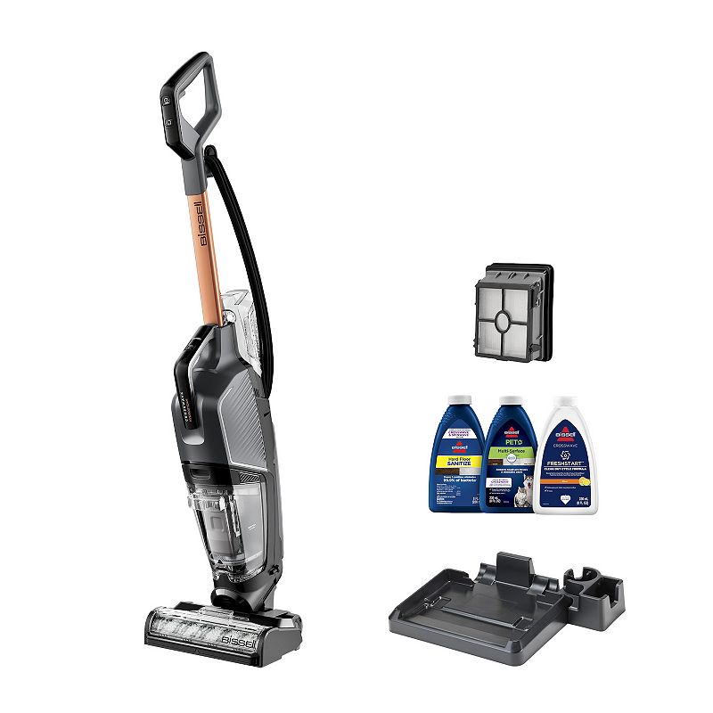 BISSELL - Crosswave Hydrosteam Corded Wet Dry Vac - Titanium/Cooper Harbor