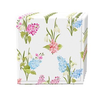 Napkin Set, 100% Polyester, Set of 4, 18x18", Garden Grown Flowers