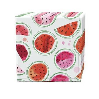 Napkin Set, 100% Polyester, Set of 4, 18x18", Watermelon Design