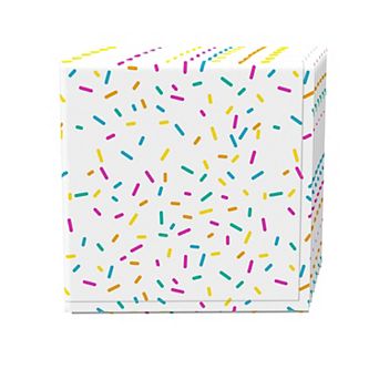 Napkin Set, 100% Polyester, Set of 4, 18x18", Sprinkles on White