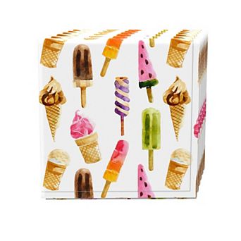 Napkin Set, 100% Polyester, Set of 4, 18x18", Summer Ice Cream