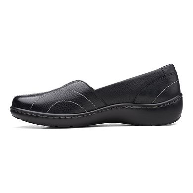 Clarks® Cora Meadow Women's Leather Slip-On Shoes