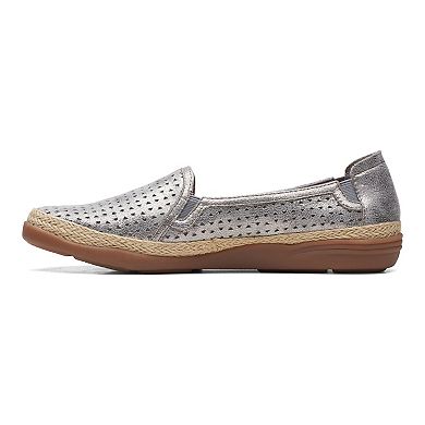 Clarks® Elaina Ruby Women's Leather Espadrille Shoes