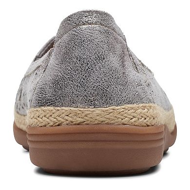 Clarks® Elaina Ruby Women's Leather Espadrille Shoes