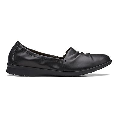 Clarks® Jenette Ruby Women's Leather Slip-On Shoes