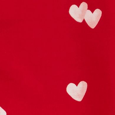 Baby Girl Carter's Long Sleeve Heart Print Top & Denim Leggings Set