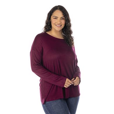 Dressbarn Women's Super Soft Crew Neck Knit Top