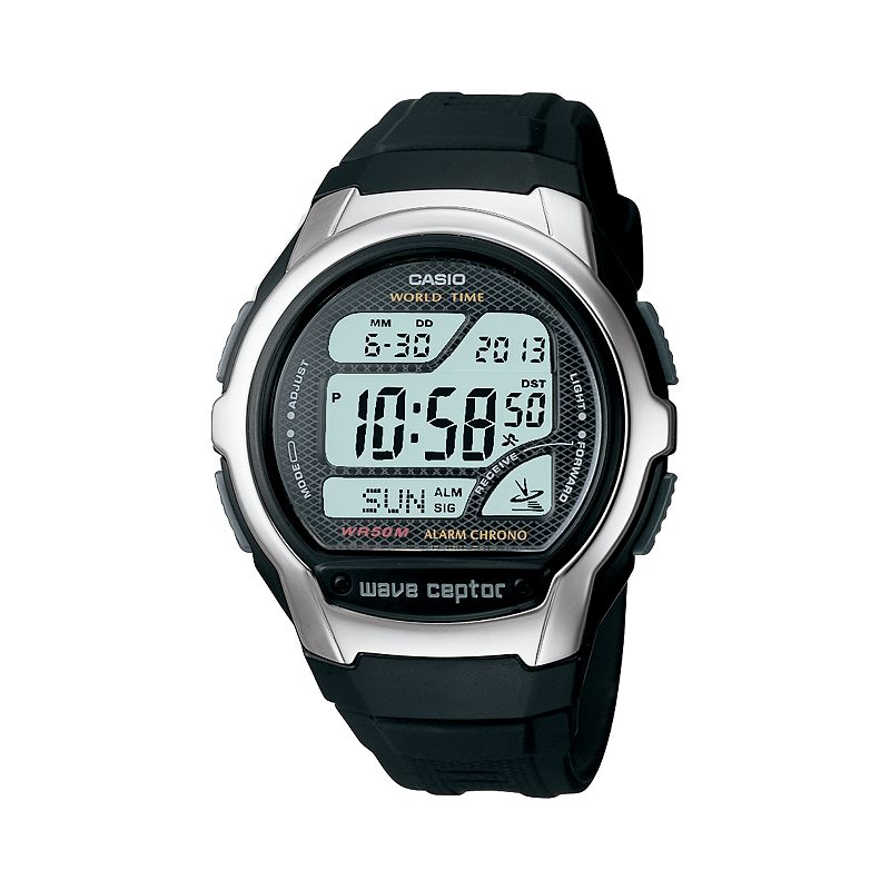 Casio Men's Wave Ceptor Atomic Digital Chronograph Watch - WV58A-1AV, Multicolor