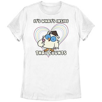 Juniors' Tootsie Pop Its Whats Inside Graphic Tee