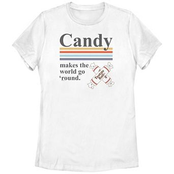Juniors' Tootsie Roll Makes World Go Round Graphic Tee