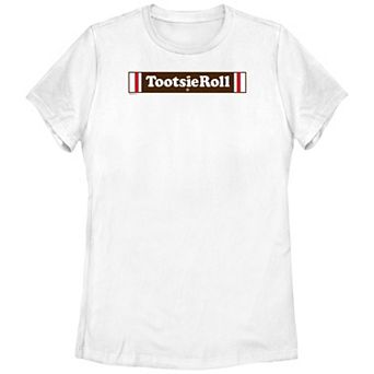 Juniors' Tootsie Roll Candy Logo Graphic Tee