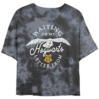 Juniors' Harry Potter Waiting On Hogwarts Letter Mineral Wash Graphic Tee