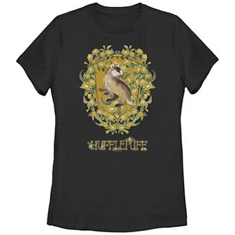 Juniors' Harry Potter Hufflepuff Watercolor Graphic Tee