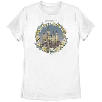 Juniors' Harry Potter Hogwarts Watercolor Art Graphic Tee