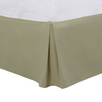 Pleated Bed Skirt Classic Tailored Styling Ruffled 16" Drop Queen(60"x80")
