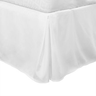 Pleated Bed Skirt Classic Tailored Styling Ruffled 16" Drop Queen(60"x80")