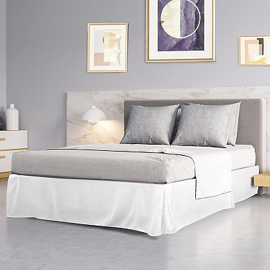 Pleated Bed Skirt Classic Tailored Styling Ruffled 16" Drop Twin(39"x75")