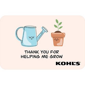 Thank You For Helping Me Grow Gift Card