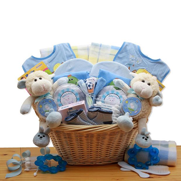 Baby Boy Shower Basket