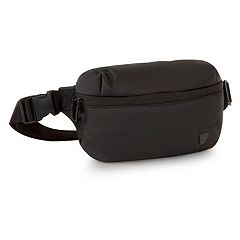 Zodaca Plus Size Black Fanny Pack, Crossbody Bag With Adjustable