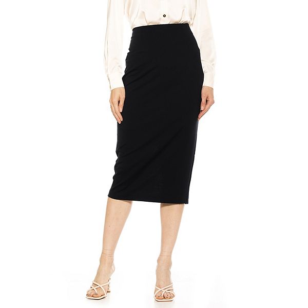 Women's ALEXIA ADMOR Jacki Midi Pencil Skirt With Back Slit