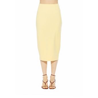 Women's ALEXIA ADMOR Jacki Midi Pencil Skirt With Back Slit