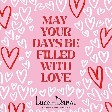 Luca + Danni Blue Enameled Heart Stud Earrings