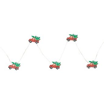 20-Count LED Truck Hauling Tree Micro Christmas Light Set 6ft Clear Wire