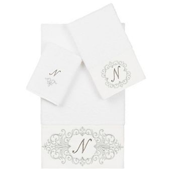 Linum Home Textiles Turkish Cotton Monica 3 pc Embellished Towel Set