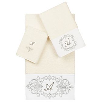 Linum Home Textiles Turkish Cotton Monica 3 pc Embellished Towel Set