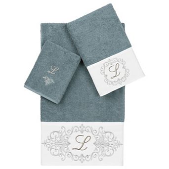 Linum Home Textiles Turkish Cotton Monica 3 pc Embellished Towel Set