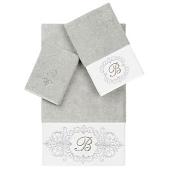 Linum Home Textiles Turkish Cotton Monica 3 pc Embellished Towel Set