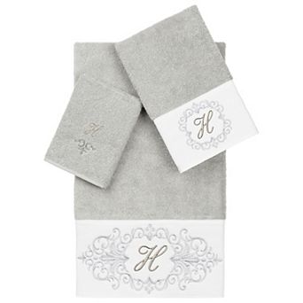 Linum Home Textiles Turkish Cotton Monica 3 pc Embellished Towel Set